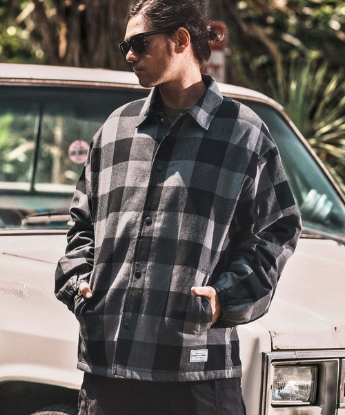 WONDER WALL MOTEL コート ジャケット mj10806- CHECK COACH JKT