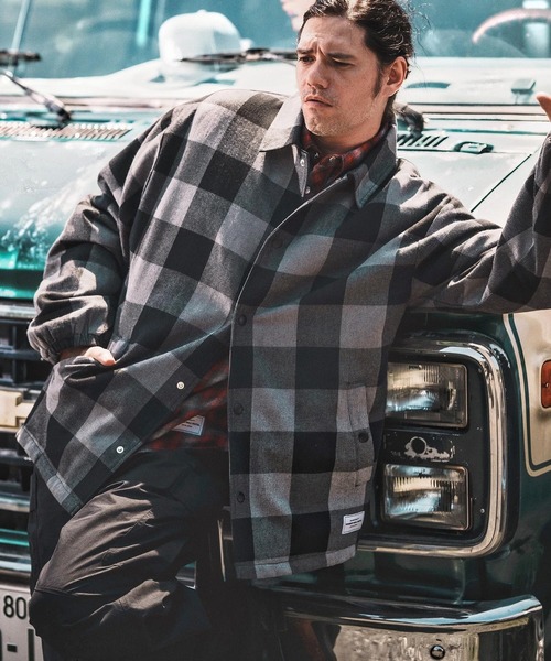 WONDER WALL MOTEL コート ジャケット mj10806- CHECK COACH JKT WONDER WALL MOTEL コート ジャケット mj10806- CHECK COACH JKT