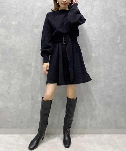 「SNIDEL」 ニットワンピース FREE ベージュ レディース_画像3