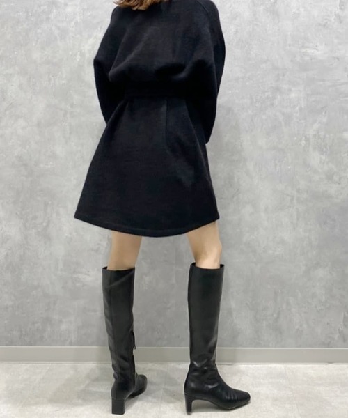 「SNIDEL」 ニットワンピース FREE ベージュ レディース_画像9