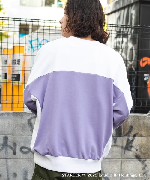 「STARTER」 スウェットカットソー LARGE ブラック メンズ