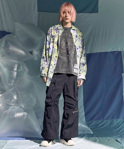パラシュートワイドパンツ　メゾンスペシャル　グレー MAISON SPECIAL パンツ 「UNISEX」Parachute Wide Pants