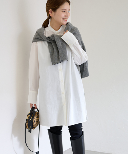 「JOURNAL STANDARD」 長袖ブラウス FREE ホワイト レディース JOURNAL STANDARD 「JOURNAL STANDARD」 長袖ブラウス