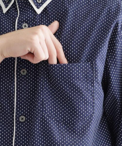 tk.TAKEO KIKUCHI（ティーケータケオキクチ） シャツ 2枚衿ドット柄