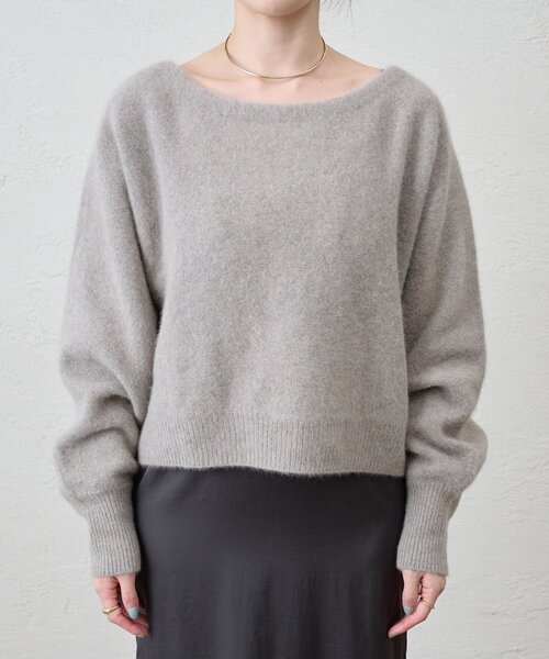 SHENERY ファーウールオフショルニット SHENERY（シーナリー） ニット セーター ファーウールオフショルニット