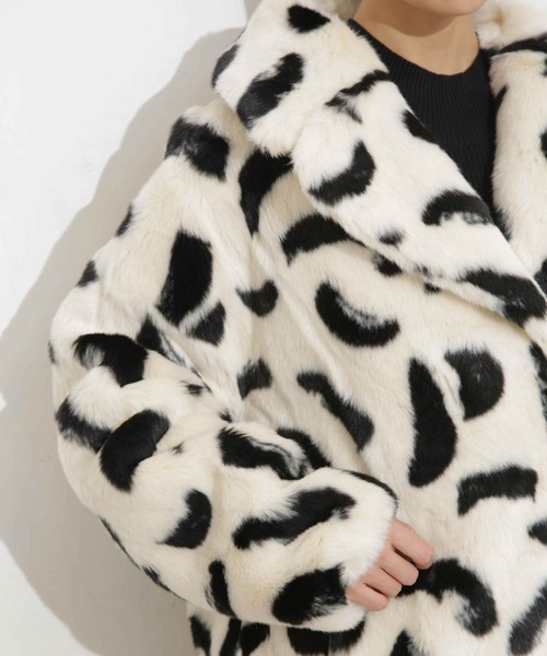 「jakke」 コート M ホワイト レディース_画像4