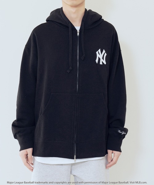 【美品】MLB NY ボアパーカー　フリース　M UNISEXボアジップパーカー – BUNNY APARTMENT