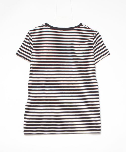 「Levi's」 ボーダー柄半袖Tシャツ X-SMALL ブラック レディース