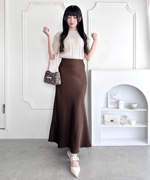 【新品未使用】 サテンマーメイドスカート Loueme スカート サテンマーメイドスカート : ZOZOTOWN Yahoo!店
