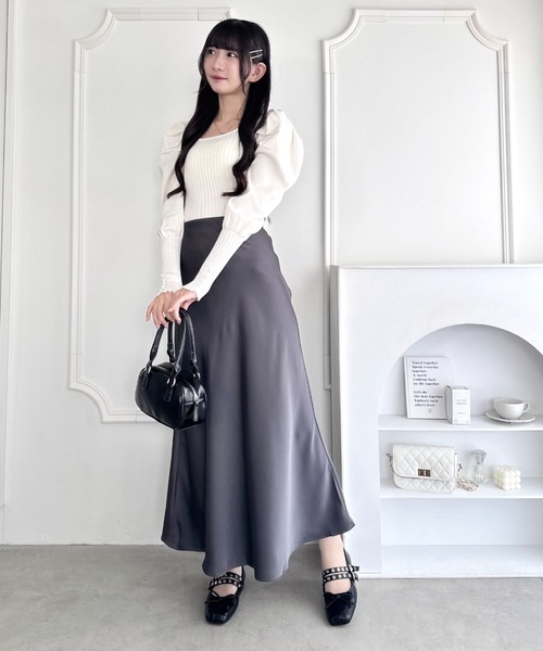 Loueme スカート サテンマーメイドスカート : ZOZOTOWN Yahoo!店