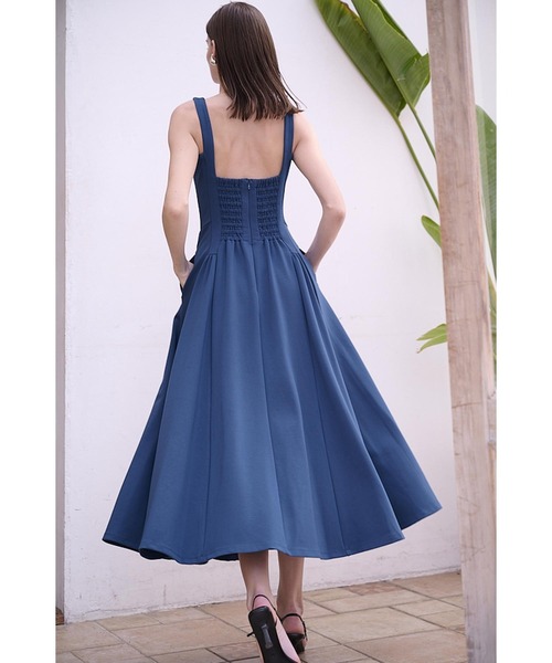 Estella.K ワンピース Jill Dress カッテイングミディドレス