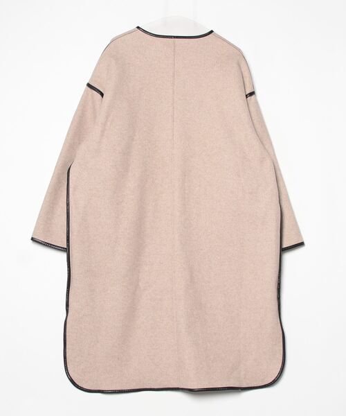 「Kastane」 ノーカラーコート FREE ベージュ レディース_画像2