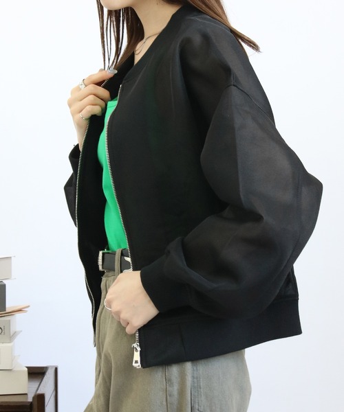 「Social GIRL」 ブルゾン M ホワイト レディース_画像6