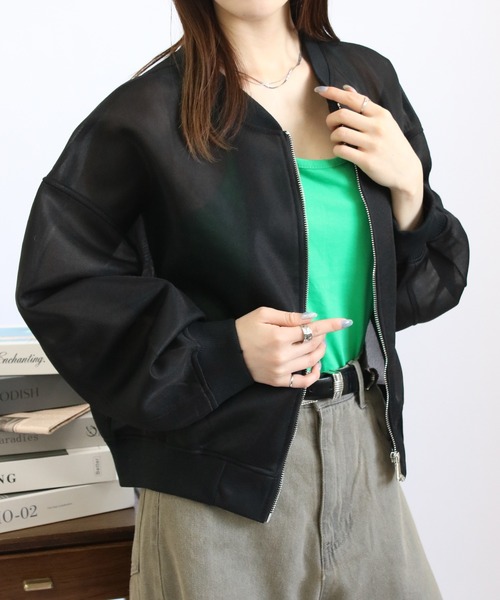 「Social GIRL」 ブルゾン M ホワイト レディース_画像8