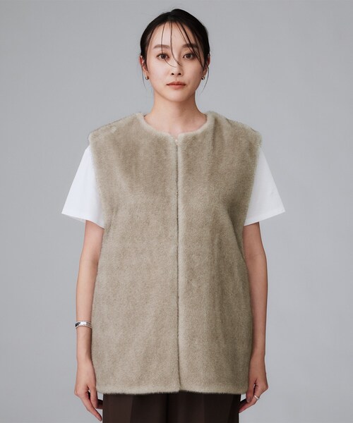 UNTITLED（アンタイトル） ベスト ジレ 「トレンド/ジレ」フェイク