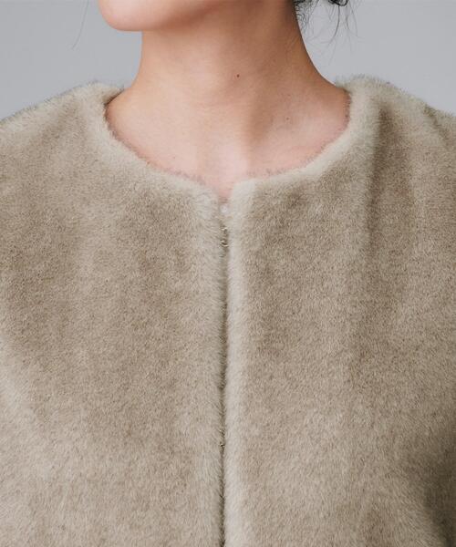 未使用・美品・タグ付き】UNTITLED ブラウン リアルファー 未使用・美