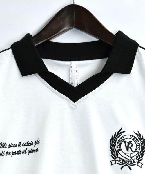 「Starting Over」 半袖ポロシャツ M ホワイト メンズ_画像2