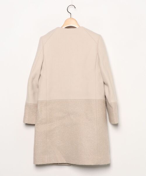 IENA（イエナ） ノーカラーコート 36 ベージュ レディース : ZOZOTOWN