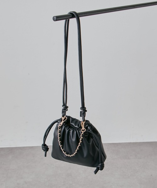 M.U.Ｌ.新品未使用チェーンショルダーバッグ Lui's（ルイス） ショルダーバッグ バッグ 3WAY巾着チェーンバッグ