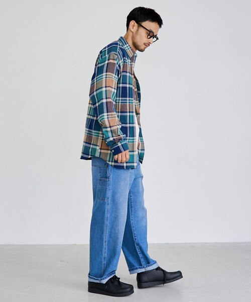 coen（コーエン） シャツ USA COTTONソフトフランネルシャツ（チェック