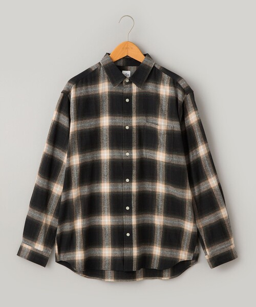 coen（コーエン） シャツ USA COTTONソフトフランネルシャツ（チェック 