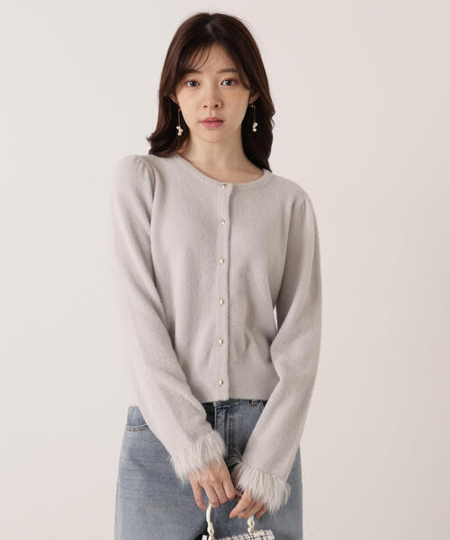 プロポーションボディドレッシング アンゴラニット カーディガン PROPORTION BODY DRESSING（プロポーションボディドレッシング