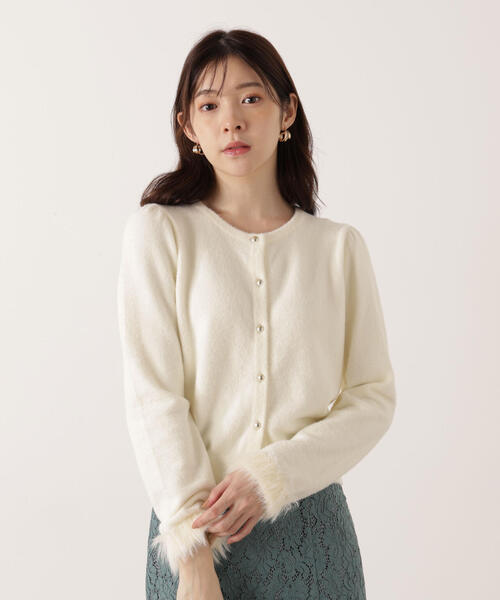 PROPORTION BODY DRESSING カーディガン ハーフスリーブバイカラーニットカーディガン | PROPORTION BODY