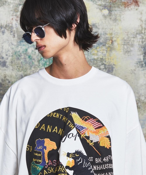 「MAISON SPECIAL」 半袖Tシャツ 2 オフホワイト メンズ_画像4