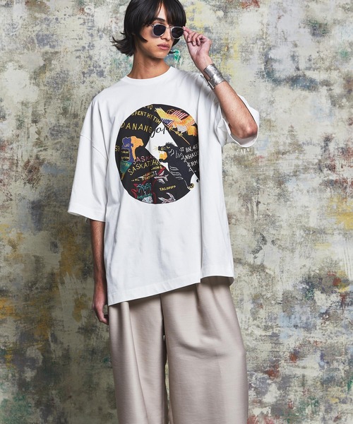 「MAISON SPECIAL」 半袖Tシャツ 2 オフホワイト メンズ_画像5