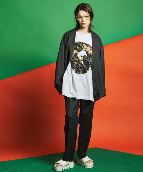 「MAISON SPECIAL」 半袖Tシャツ 2 オフホワイト メンズ_画像6