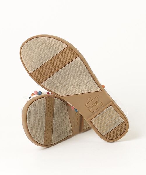「TOMS」 フラットサンダル US6 ベージュ レディース_画像3