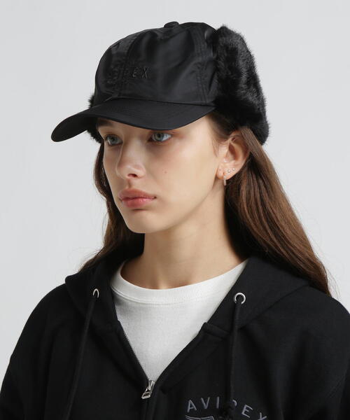 AVIREX（アヴィレックス） キャップ 帽子 「直営店限定」NYLON×FUR