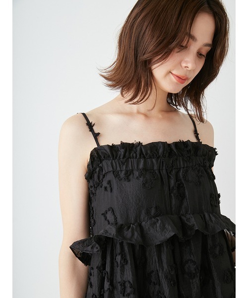 SNIDEL（スナイデル） キャミソールワンピース 0 ブラック レディース