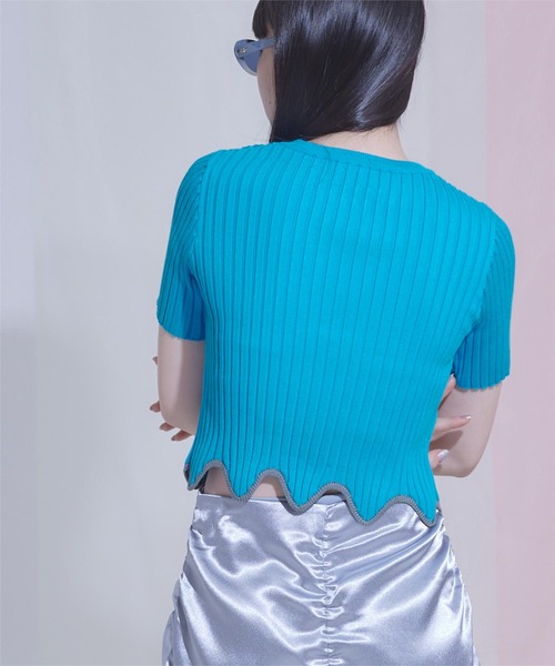 「miette」 長袖ニット FREE オフホワイト レディース_画像3