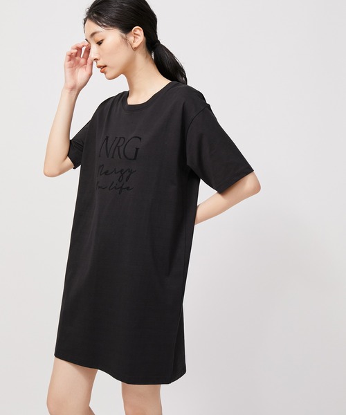 「NERGY」 Tシャツワンピース FREE ホワイト レディース_画像2