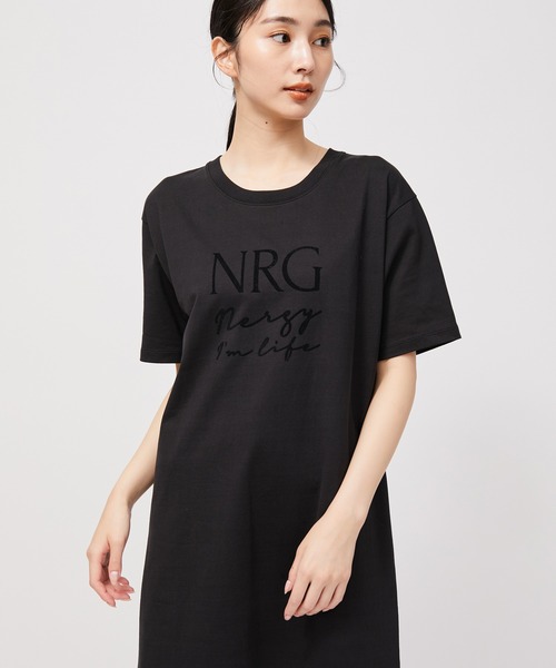 「NERGY」 Tシャツワンピース FREE ホワイト レディース_画像3