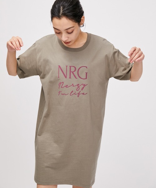 「NERGY」 Tシャツワンピース FREE ホワイト レディース_画像9