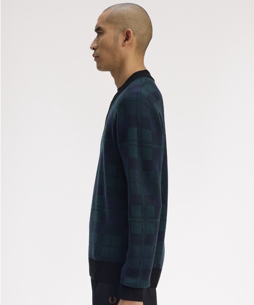 FRED PERRY（フレッドペリー） セーター ニット Black Watch Tartan