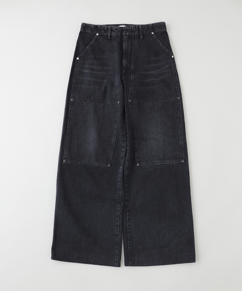 TANAKA（タナカ） ジーンズ WORK JEAN TROUSERS-BLACK メンズ