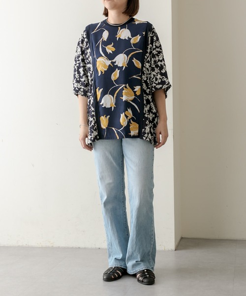 「ear PAPILLONNER」 「SUM1 STYLE」半袖カットソー FREE グリーン レディースの画像