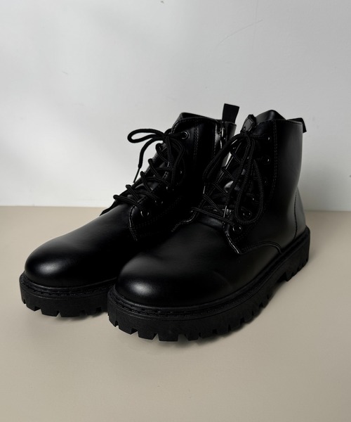 足袋　レースアップ　シューズ　黒　メンズ　42 26㎝　ローファー　ブーツ CALIFORNIA OUTFITTERS ブーツ 10D55-MZ タンクソール レースアップ