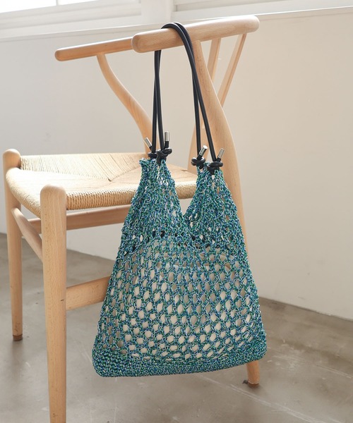 MIAN（ミアン） トートバッグ メタリックコードメッシュトートバッグ