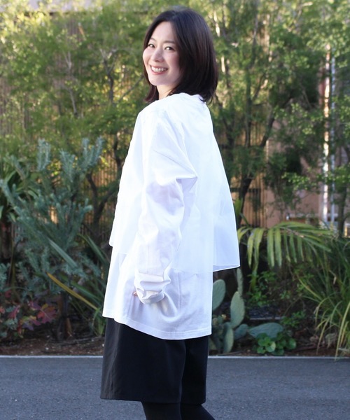 YuumiARIA tシャツ EMBROIDERY LONG SLEEVE TOPS エンブロイダリー