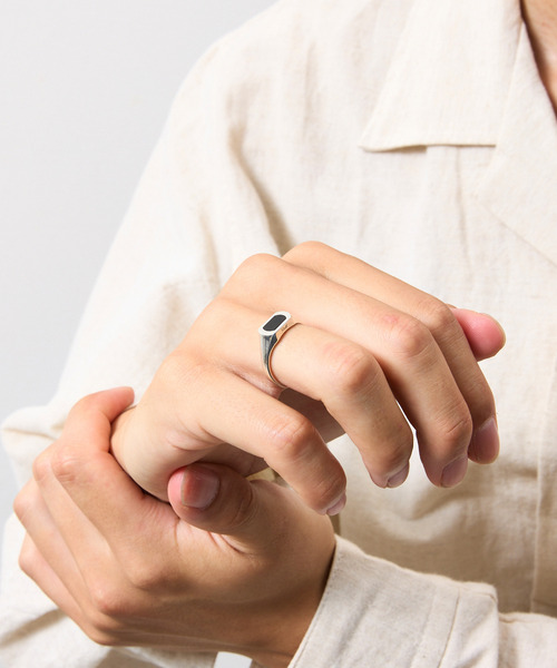 指輪 リング Muff マフ / シルバー925オニキスシグネットリング R4A