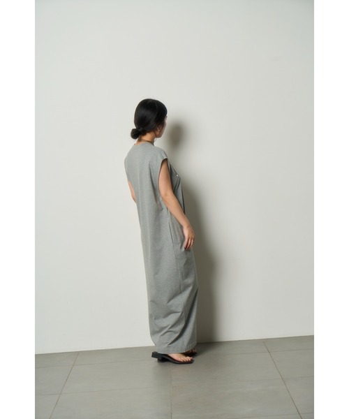 「MIESROHE」 ノースリーブワンピース FREE グレー レディース_画像2