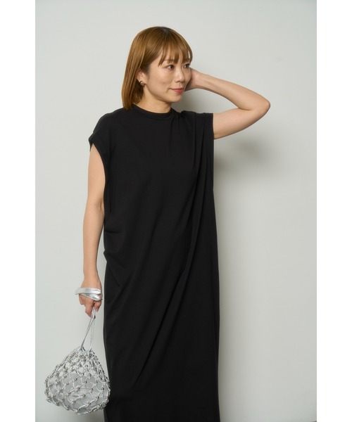 「MIESROHE」 ノースリーブワンピース FREE グレー レディース_画像3