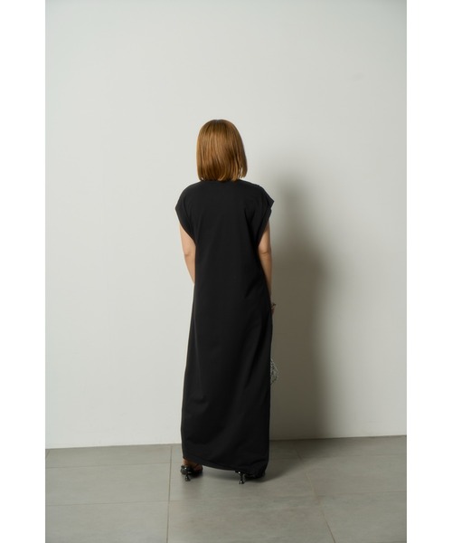 「MIESROHE」 ノースリーブワンピース FREE グレー レディース_画像5