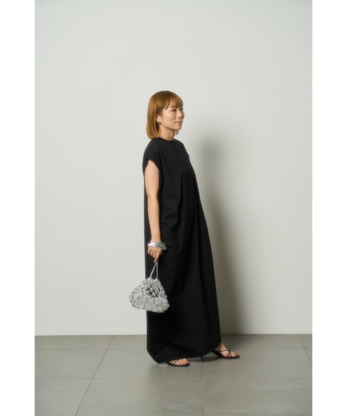 「MIESROHE」 ノースリーブワンピース FREE グレー レディース_画像6