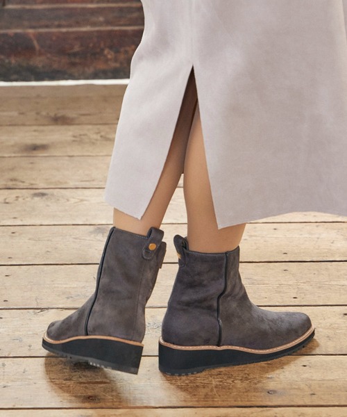 「carino」 ショートブーツ M ブラック系その他6 レディース_画像3