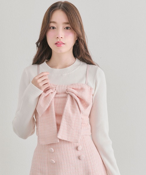 OLIVE des OLIVE（オリーブデオリーブ） ニット セーター リボン